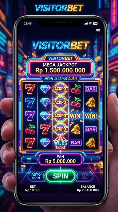 Layar utama visitorbet — antarmuka bersih setelah instalasi